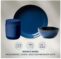 Corelle Stoneware סט 16 חלקים ל 4 סועדים צבע כחול נייבי