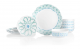 סט Corelle 18 חלקים ל 6 סועדים דגם Amalfi Verde אמזון ארה"ב