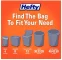 מארז 110 שקיות אשפה Hefty חזקות במיוחד עם שרוך