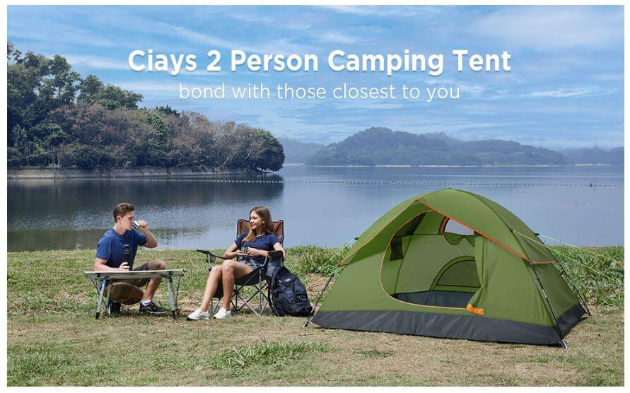 אוהל קמפינג Ciays ל 2 אנשים